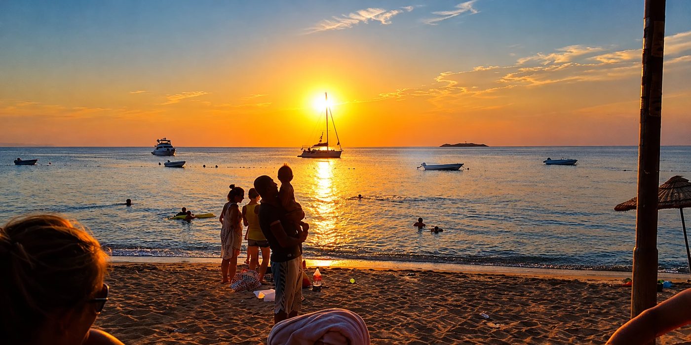 Avşa Adası'nda gün batımı